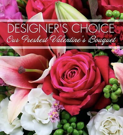 Designers Choice Valentines Vase