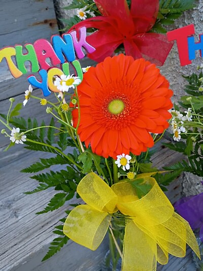 Thank you bud vase