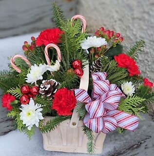 Candy Cane Delight Basket