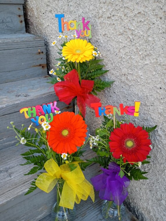 Thank you bud vase